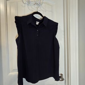 Talbots Navy Top